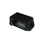 Apocalypse power amplifier with black housing, knob, and digital display