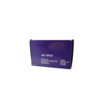 AC-25X speaker box with purple label and specifications