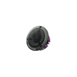 Grey tweeter with hex grill and purple side mount