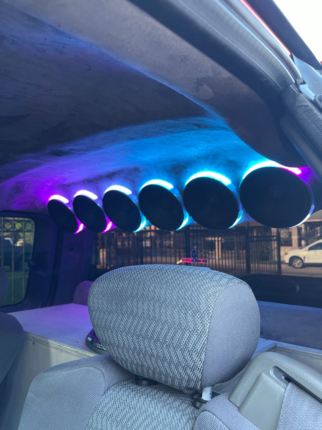 6.5" Slim Smart RGB LED Speaker Rings - GorillaKnobz
