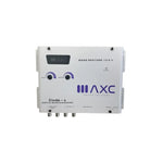 White digital bass enhancer with “Code-x” controls and multiple audio input/output ports