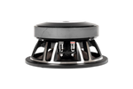 6.5-inch midrange speaker driver with side view of mounting and internal wiring