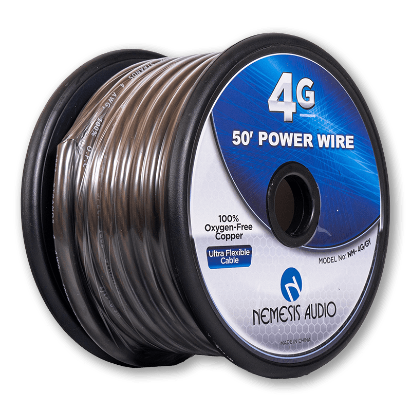 NM-4G/GY 4 Gauge OFC Power Wire Gray 50 ft
