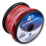 NM-4G/RD 4 Gauge OFC Power Wire Red 50 ft