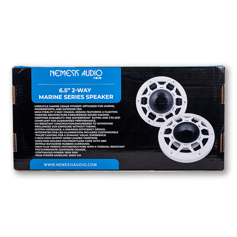 NA-M65RGB-W 6.5 Inch RGB Marine Speaker