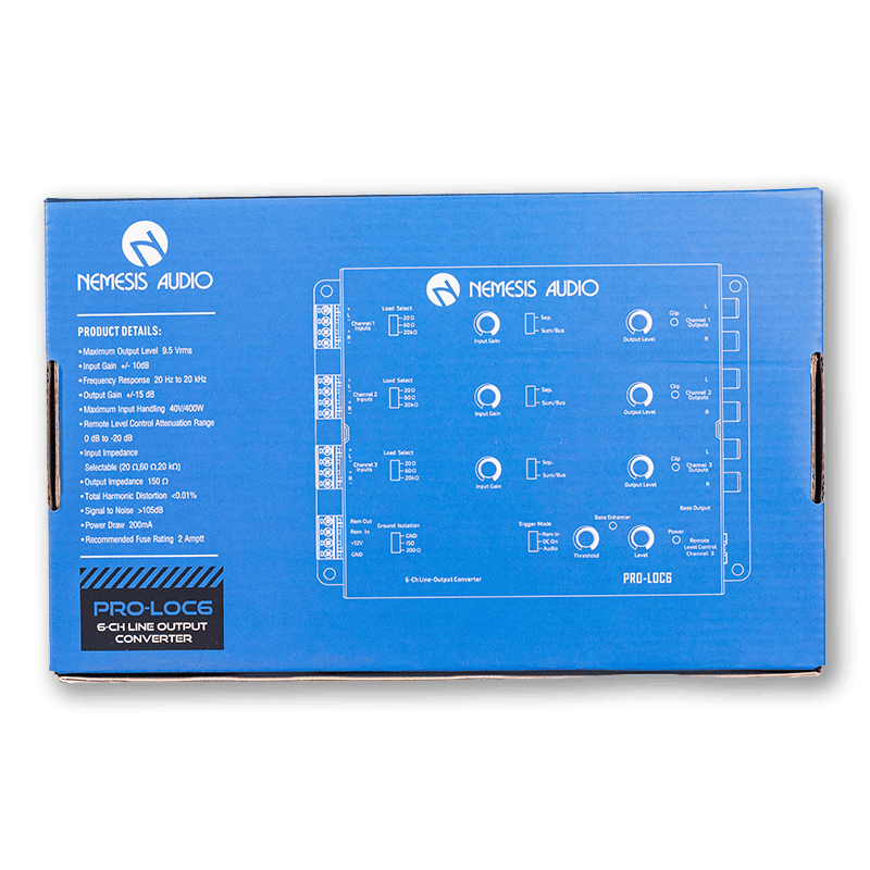 Nemesis Audio PRO-LOC6 6-Channel Line Output Converter