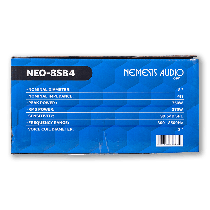 Nemesis Audio NEO-8SB4 8-Inch Midrange Speaker
