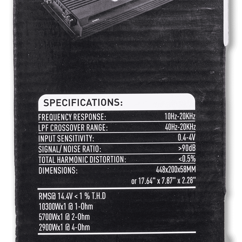 Nemesis Audio NA-X10000.1D 1-Channel Class D Amplifier
