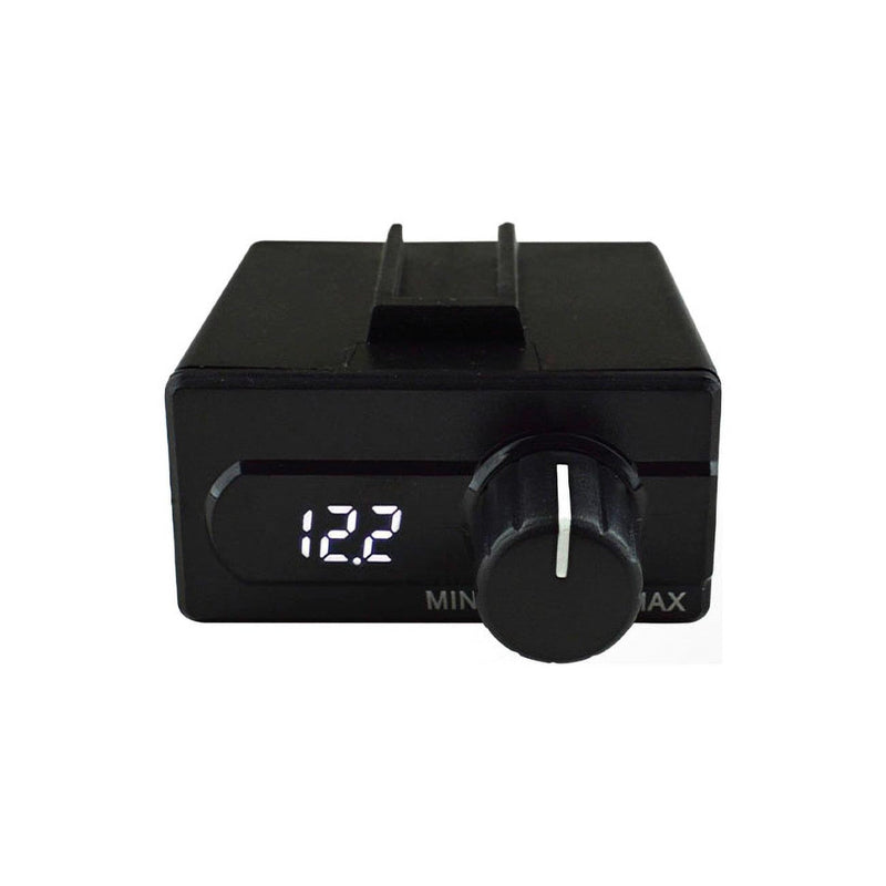 Audiopipe universal bass knob with digital volt meter, black display and rotary knob