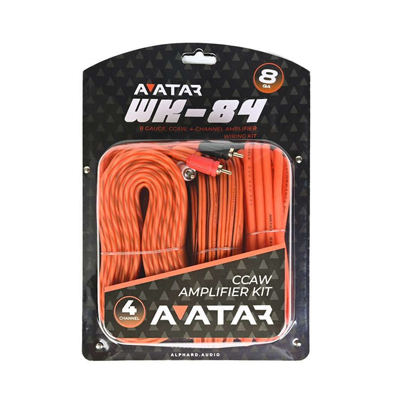 Avatar WK-84 | 8 GAUGE CCAW 4-CHANNEL AMPLIFIER WIRING KIT