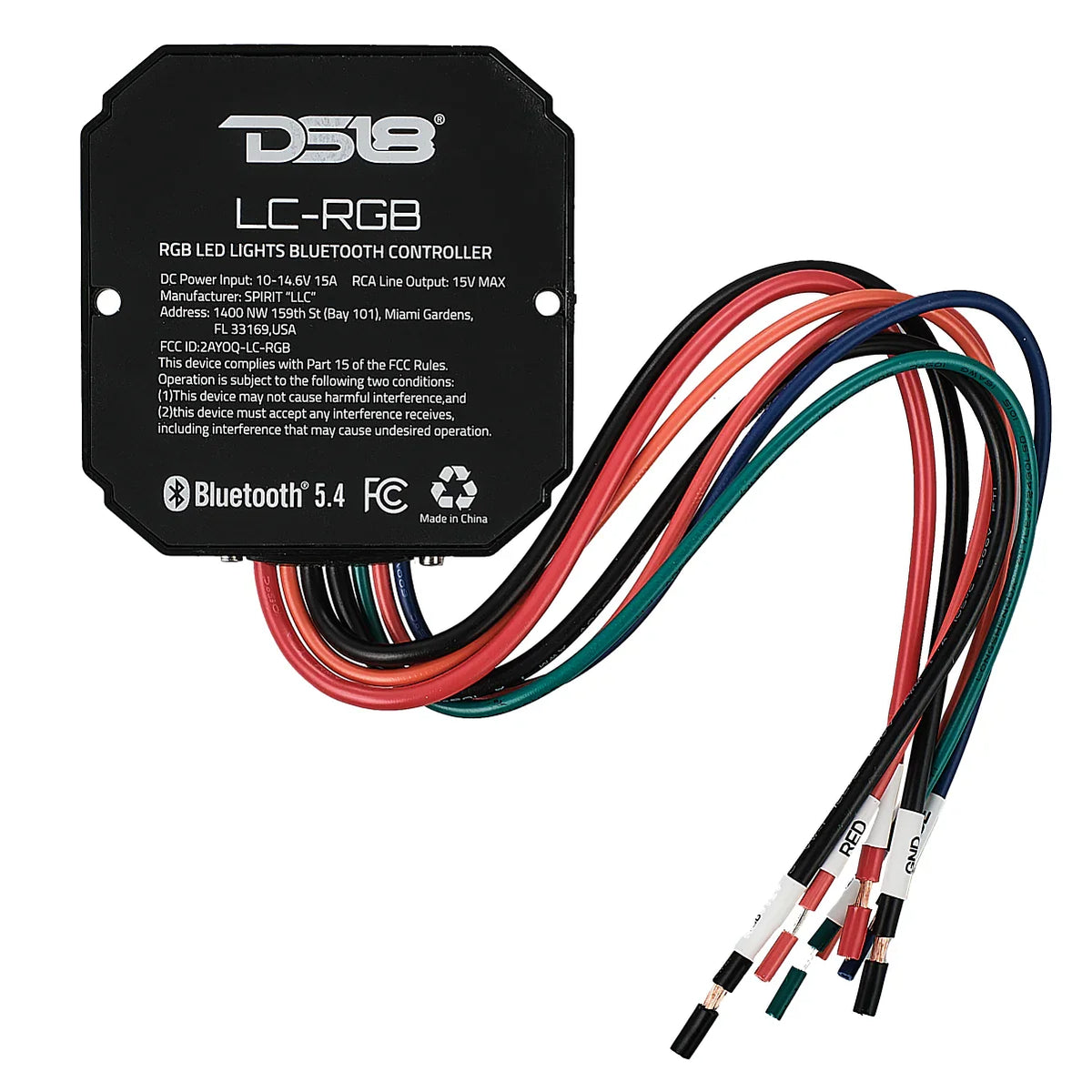 DS18 RGB-LED Lights Bluetooth 5.4 Controller LC-RGB Water-Resistant IP66
