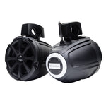 MCA-106b 6.5" Marine Can Speakers with Amp and LED (pair)