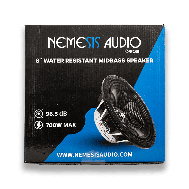 Nemesis Audio NEO-MB8CF 8" Water Resistant Neodymium Midbass Speaker – 700W Max