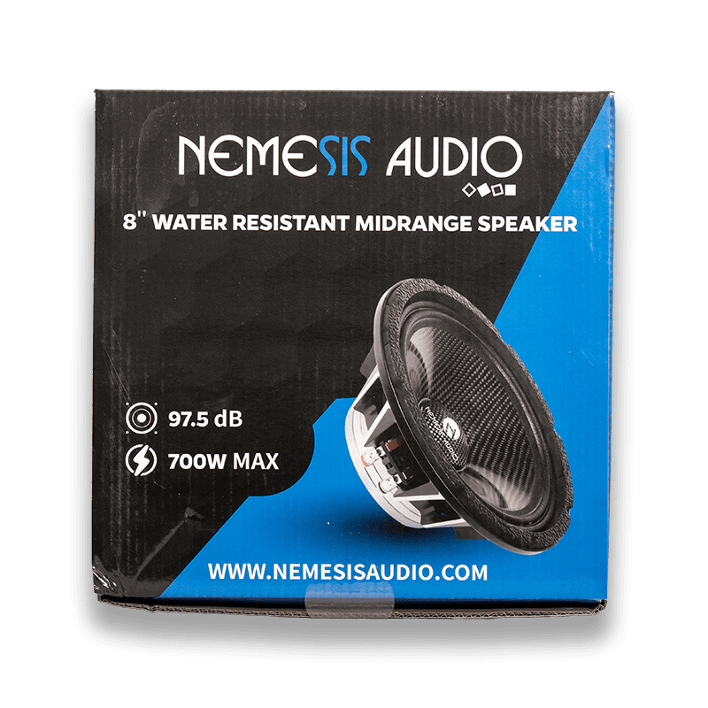 Nemesis Audio NEO-MR8CF 8" Water Resistant Neodymium Midrange Speaker – 700W Max