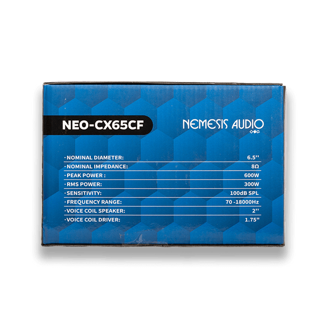 Nemesis Audio NEO-CX65CF 6.5" Water Resistant Neodymium Coaxial Midrange Speaker – 600W Max