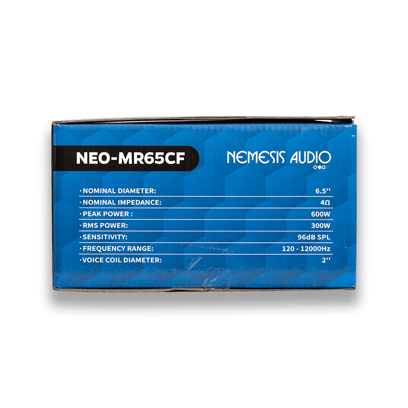Nemesis Audio NEO-MR65CF 6.5" Water Resistant Neodymium Midrange Speaker – 600W Max