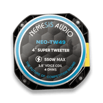 Nemesis Audio NEO-TW49 4" Neodymium High-Efficiency Bullet Tweeter – 550W Max – 4 Ohm