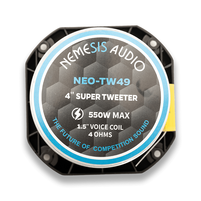 Nemesis Audio NEO-TW49 4" Neodymium High-Efficiency Bullet Tweeter – 550W Max – 4 Ohm