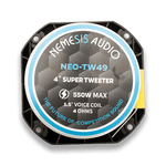 Nemesis Audio NEO-TW49 4" Neodymium High-Efficiency Bullet Tweeter – 550W Max – 4 Ohm