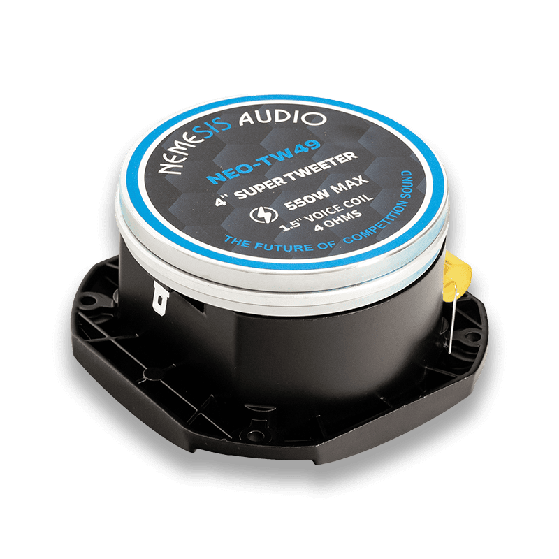 Nemesis Audio NEO-TW49 4" Neodymium High-Efficiency Bullet Tweeter – 550W Max – 4 Ohm