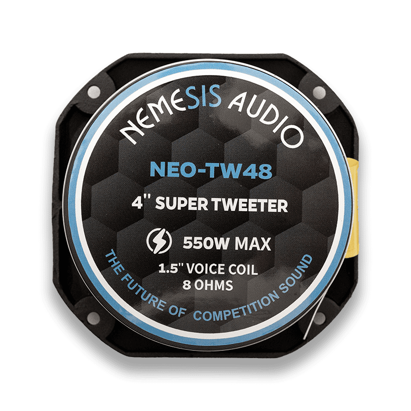 Nemesis Audio NEO-TW48 4" Neodymium High-Efficiency Bullet Tweeter – 550W Max – 8 Ohm