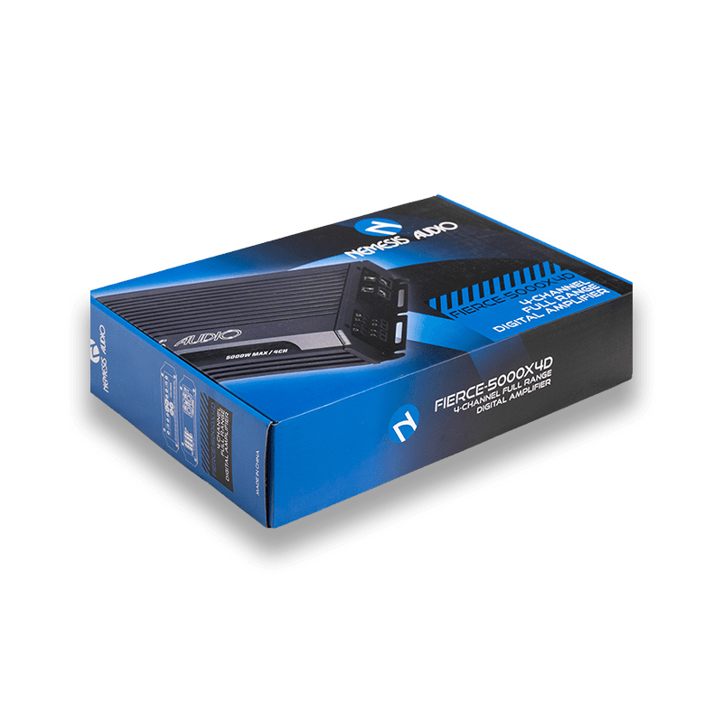 Nemesis Audio FIERCE-5000X4D 5000W Max 4-Channel High-Efficiency Digital Amplifier