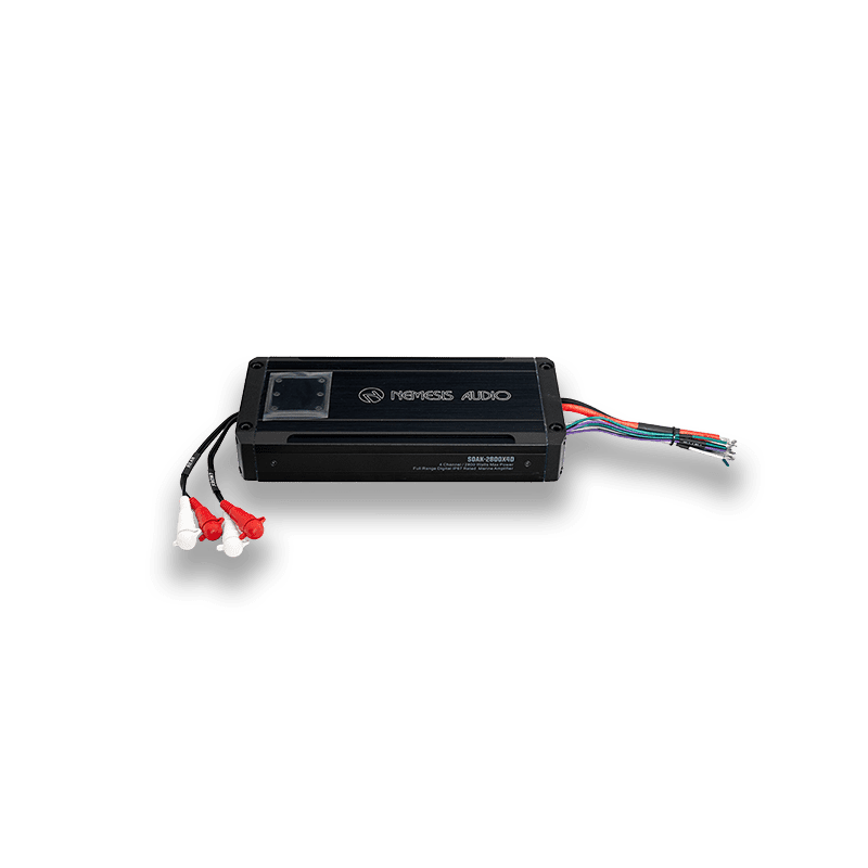 Nemesis Audio SOAK-2800X4D IP67 Waterproof 4-Channel Marine Amplifier – 2800W Max