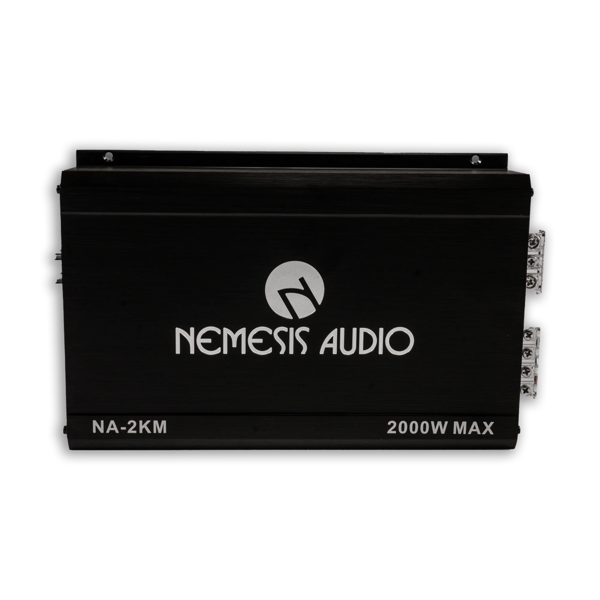 Car audio amplifier NA-2KM front panel with branding and 2000W max marking