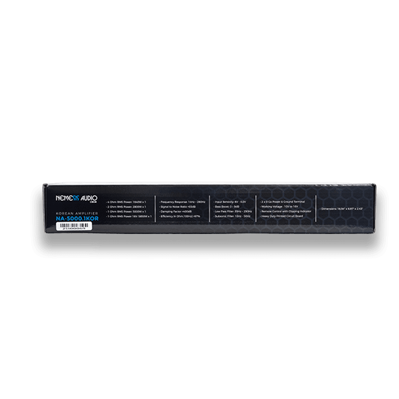 Nemesis Audio NA-5000.1KOR 5000W Max Korean-Made Mono Block Subwoofer Amplifier