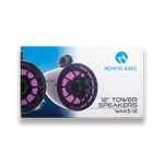 Nemesis Audio WAKE-12 12" Horn Loaded Marine Tower Speakers with RGB Lighting – 1200W Max