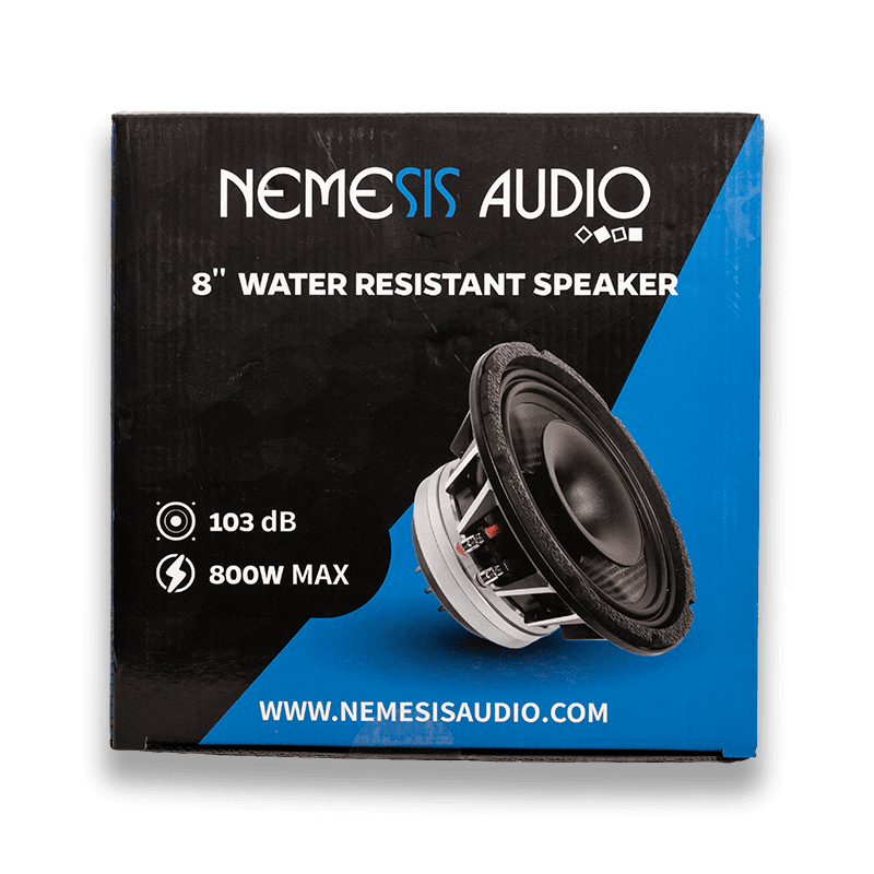 Nemesis Audio NEO-CX8CF 8" Water Resistant Neodymium Coaxial Midrange Speaker – 800W Max