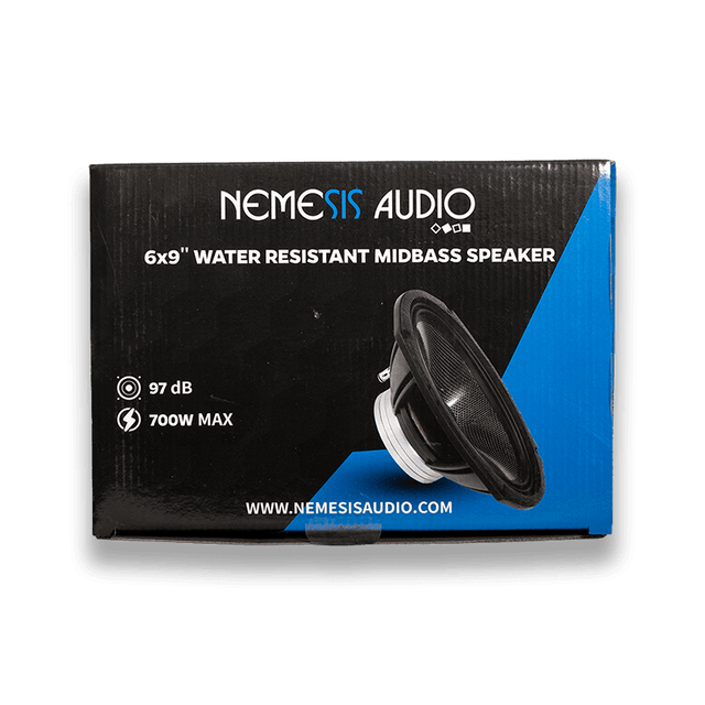 Nemesis Audio NEO-MB69CF 6x9" Water Resistant Neodymium Midbass Speaker – 700W Max