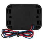 Digital voltage meter back panel with mounting holes and multicolor wire harness