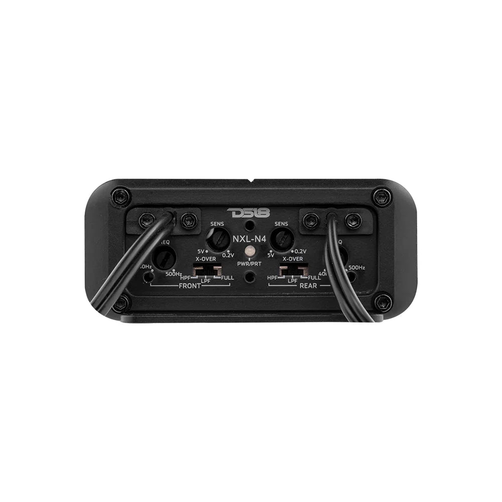 DS18 NXL-N4 NXL 4-Channel Full-Range Class D IP67 Marine and Powersports NANO Amplifier 4 x 100 Watts Rms @ 4-Ohm 1800 Watts Peak