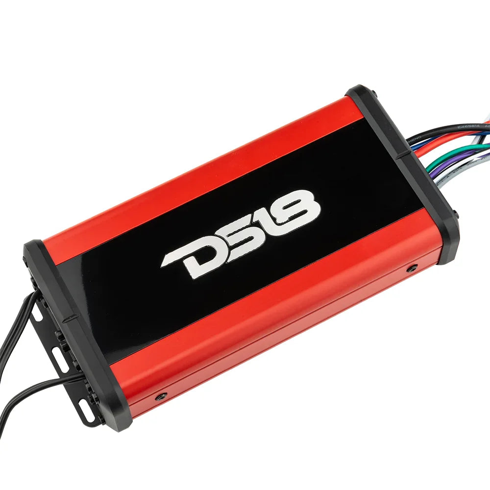 DS18 NXL-N4 NXL 4-Channel Full-Range Class D IP67 Marine and Powersports NANO Amplifier 4 x 100 Watts Rms @ 4-Ohm 1800 Watts Peak