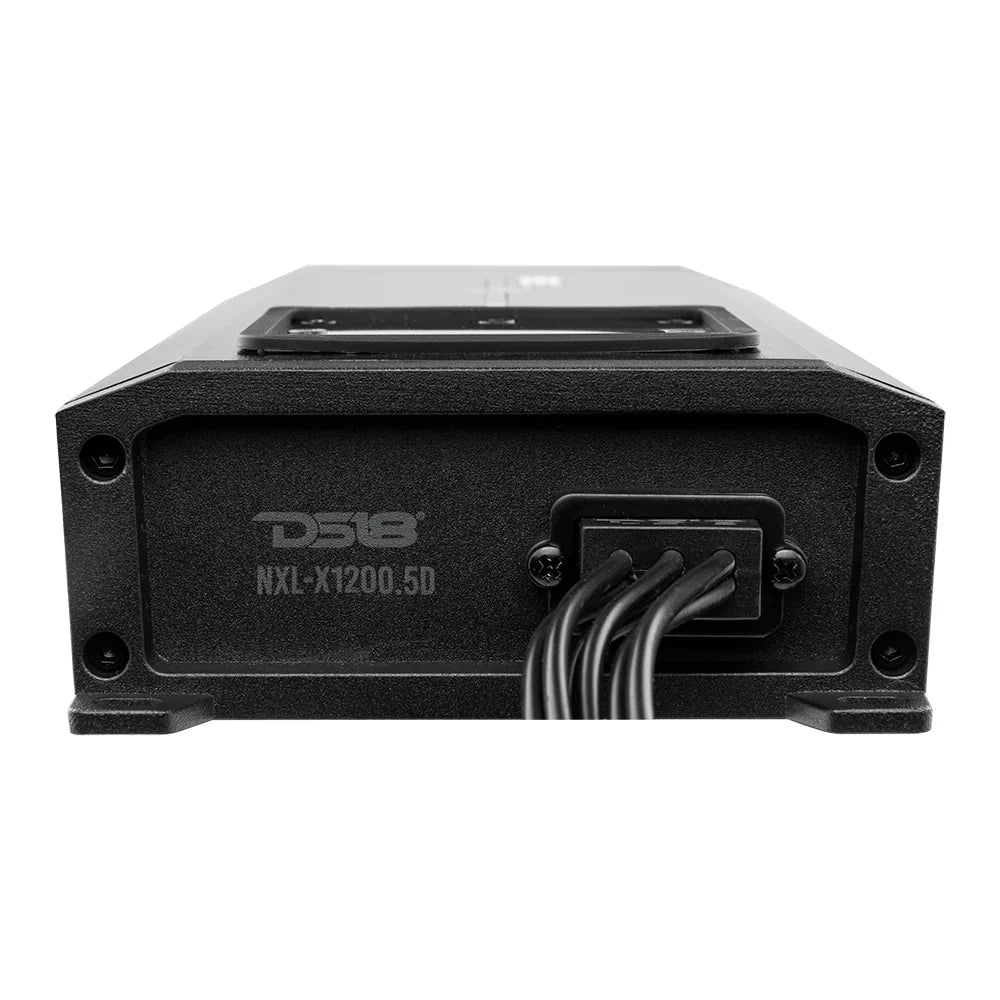 DS18 NXL-X1200.5D NXL 5-Channel Full-Range Class D IP67 Marine and Powersports Amplifier 4 x 150 @ 4-Ohm and 1 x 600 @ 2-Ohm Watts Rms