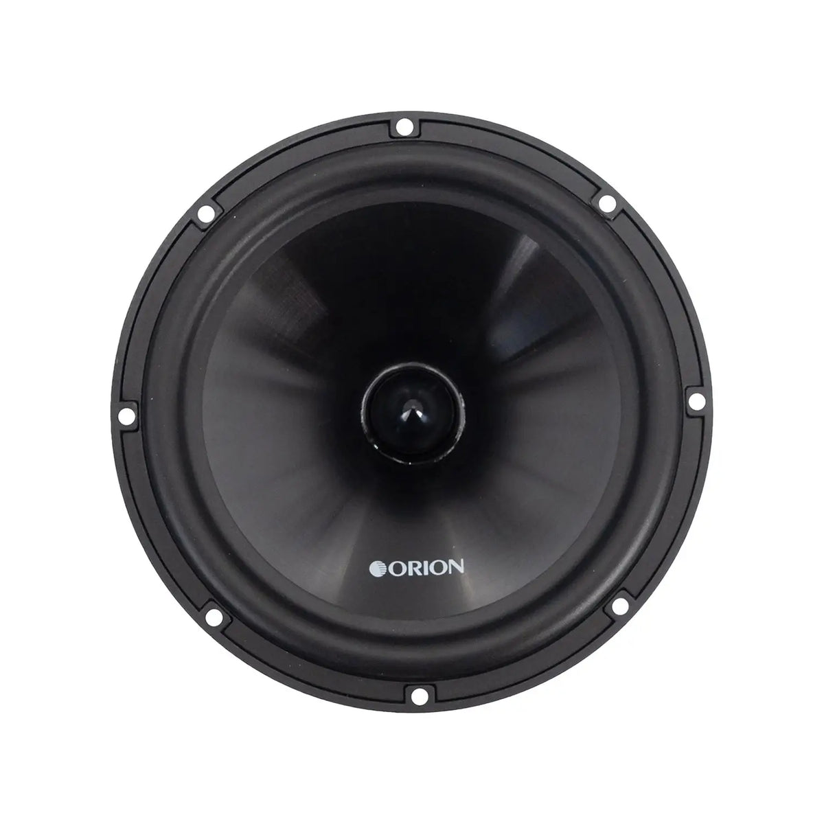Black 6.5-inch woofer speaker driver with Orion badge on center cap