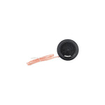 Black Orion tweeter with grille and attached wire leads