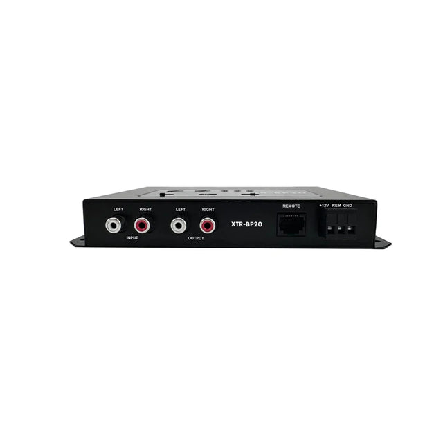 ORION XTR-BP20 bass processor rear panel with left/right inputs, remote and output connectors