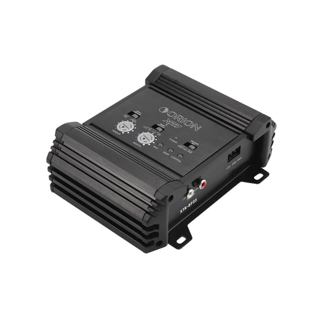 Black Orion XTR bass processor with top controls and vented side housing