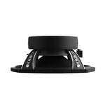 Black 6x9 in midrange speaker driver side view with basket and mounting bracket