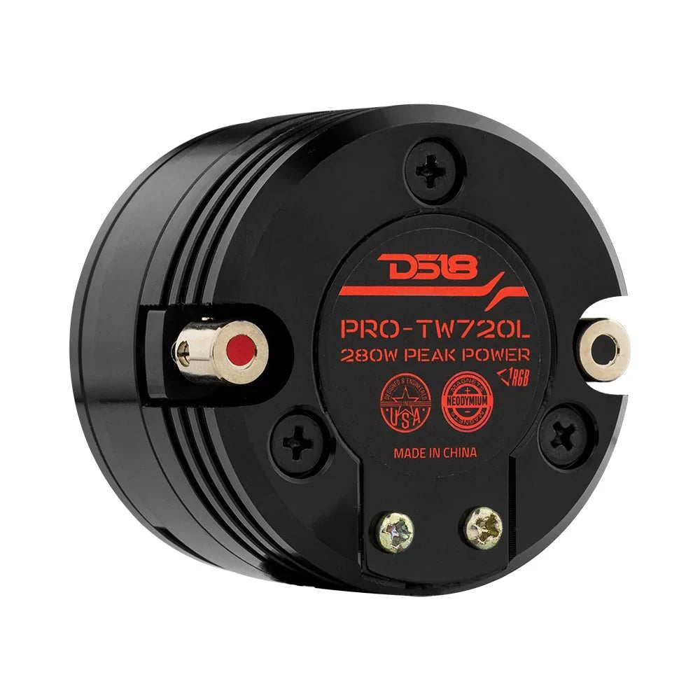 DS18 PRO-TW720L 1" 140W High Compression Neodymium Super Bullet Tweeter (Single)