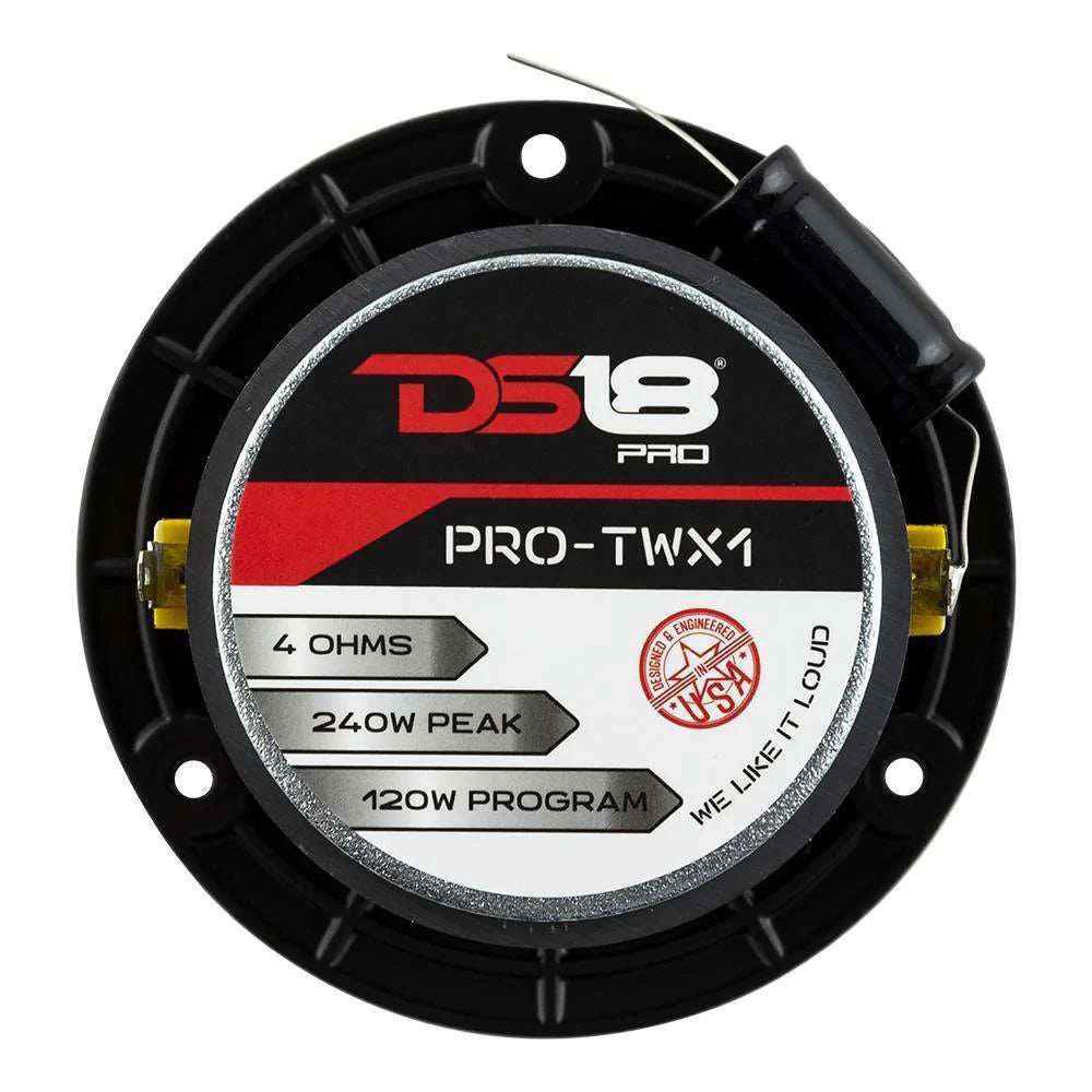 DS18 PRO-TWX1 3.8" 120W RMS Super Bullet Tweeters 4-Ohm (Pair)