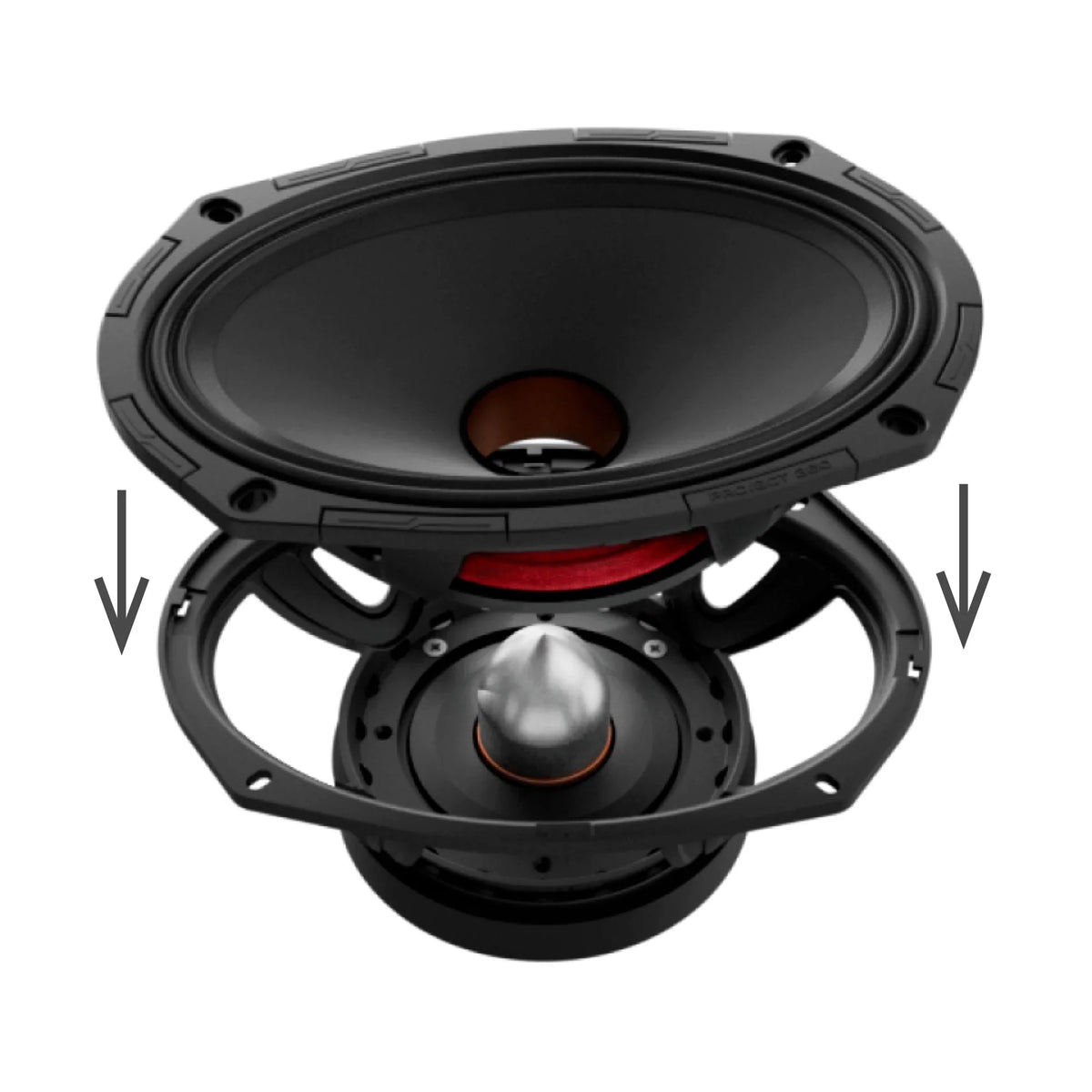 DS18 PROJECT 360 | 6"x9" 300W RMS Midrange Speaker w/ Bullet (Single)