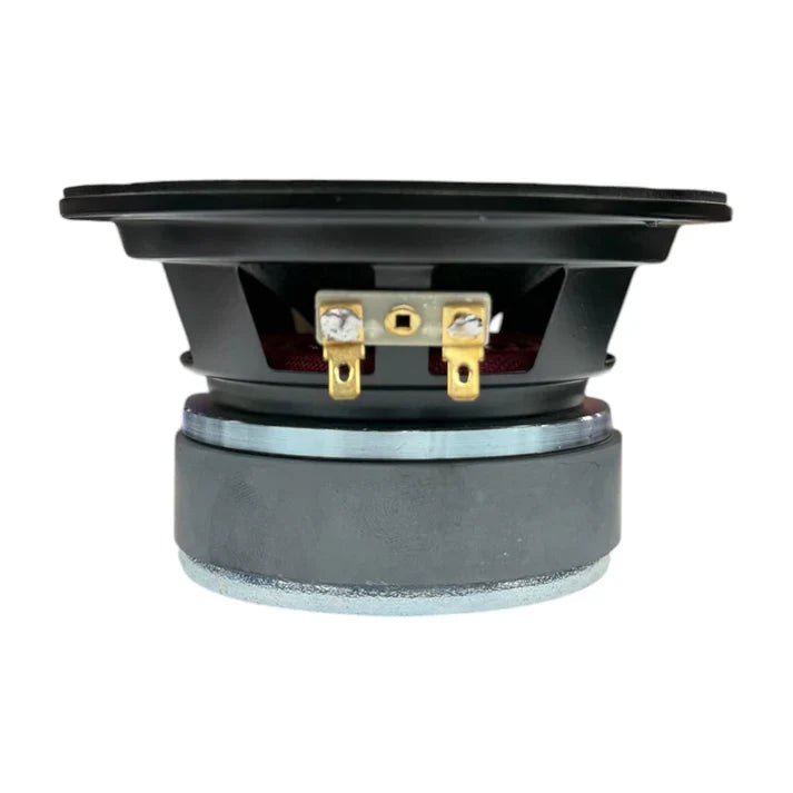 5.25-inch midrange speaker rear terminals and wiring tabs
