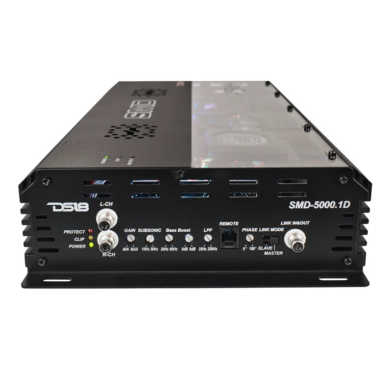 DS18 SMD-5000.1D 5000W RMS Class D Monoblock Amplifier Made In Korea