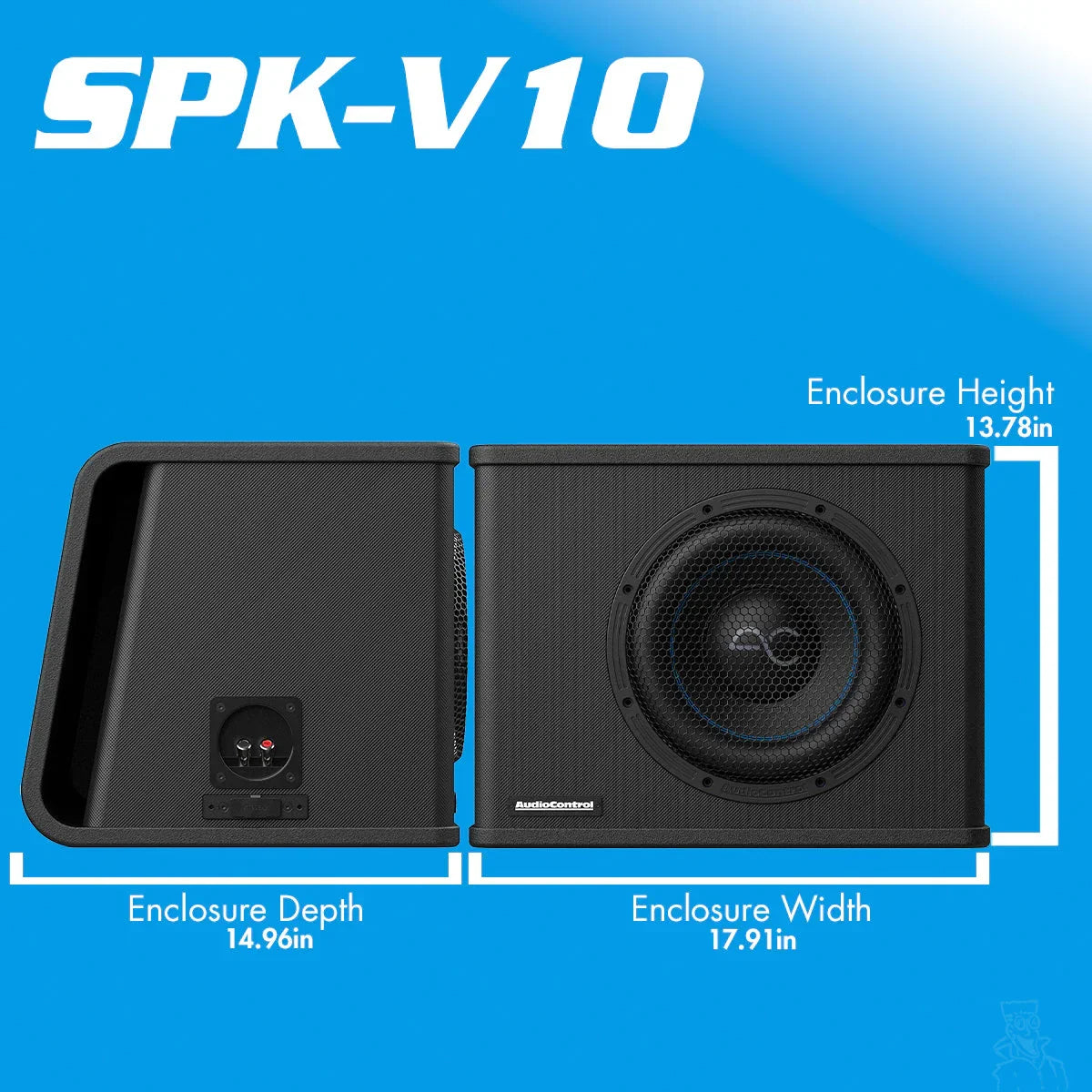AudioControl Spike Series 8"/10"/12" Vented Subwoofer Enclosure