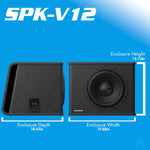 AudioControl Spike Series 8"/10"/12" Vented Subwoofer Enclosure