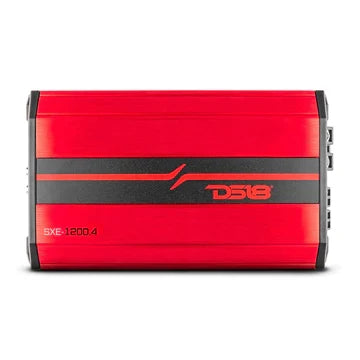 DS18 SXE-1200.4 Class A/B 4-Channel Full-Range Car Amplifier