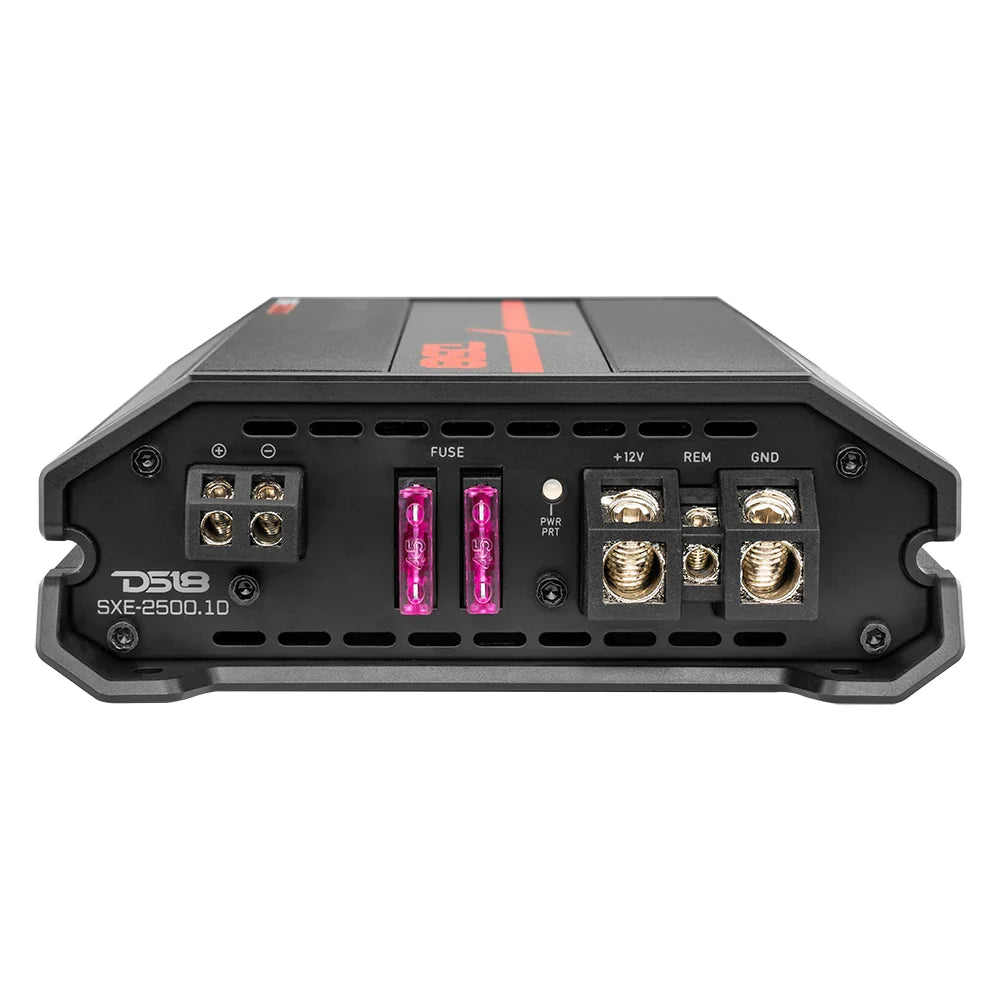 DS18 SXE-2500.1D Class D 1-Channel Amplifier 800 Watts Rms @ 1-Ohm